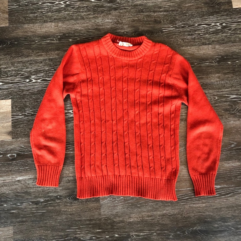 VINTAGE 70S SWEATER BUNT ORANGE